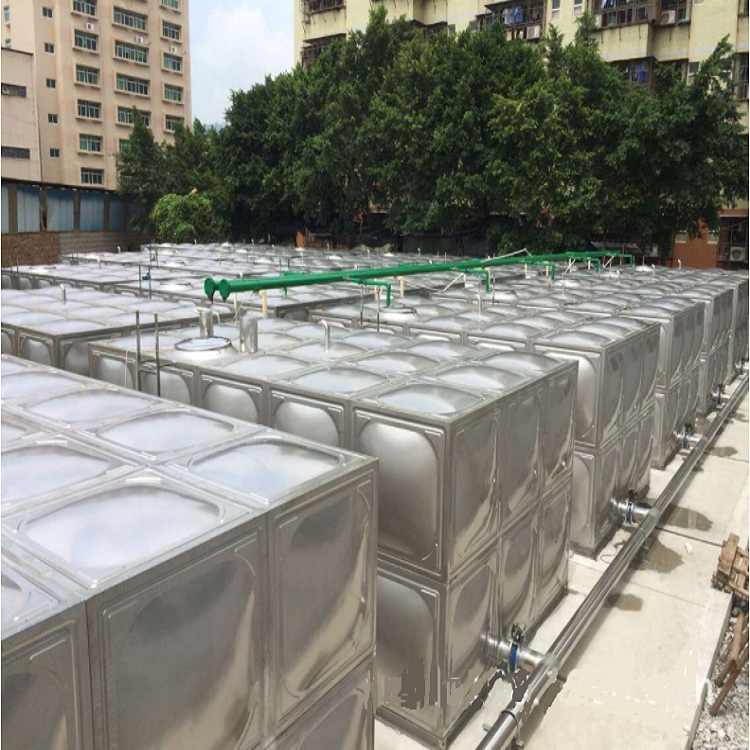 广州商学院78立方316不锈钢水箱与泵房安装